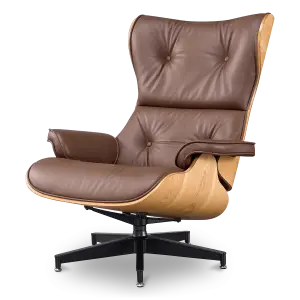 Cavel Lounge Chair Bruin Leer | Essen Schalen