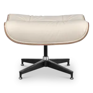 Cavel Lounge Chair Offwhite Leer | Naturel Palissander Schalen