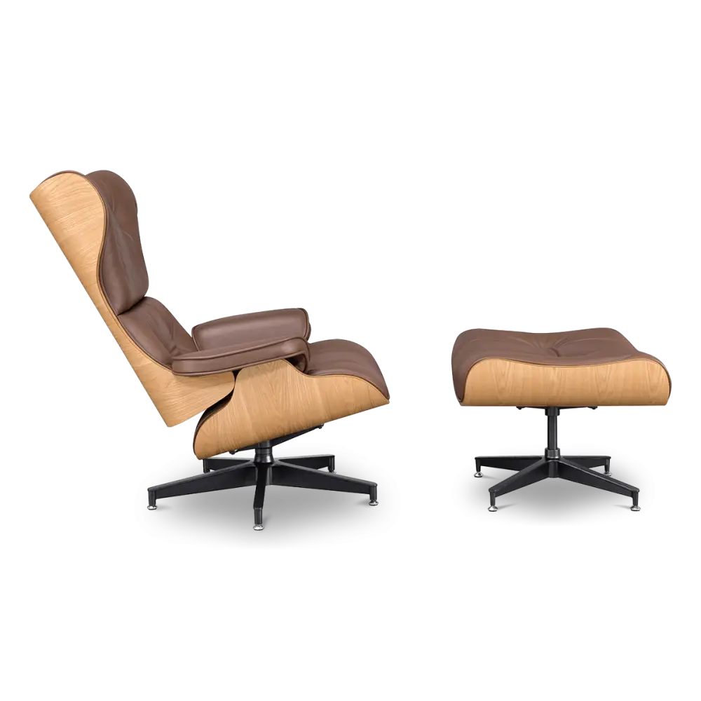 Cavel Lounge Chair Bruin Leer | Essen Schalen