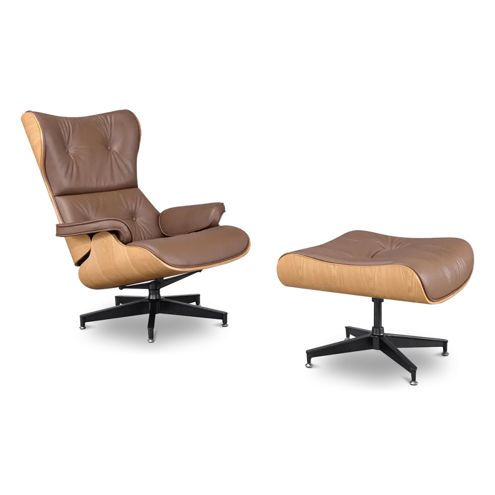 Cavel Lounge Chair Bruin Leer | Essen Schalen