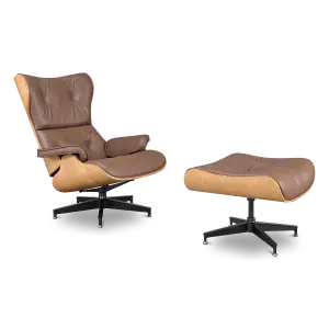 Cavel Lounge Chair Bruin Leer | Essen Schalen