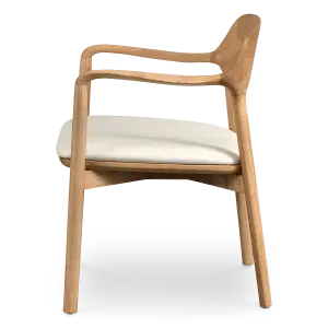 Kennedy Eetkamerstoel | Naturel Essen | Offwhite Zitting