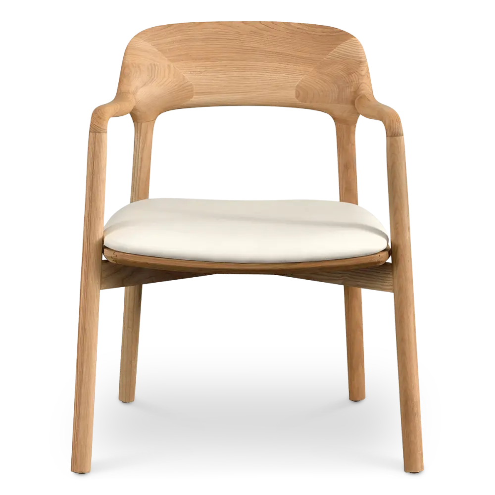 Kennedy Eetkamerstoel | Naturel Essen | Offwhite Zitting