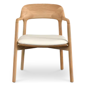 Kennedy Eetkamerstoel | Naturel Essen | Offwhite Zitting