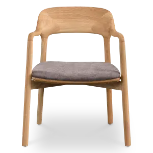 Kennedy Eetkamerstoel | Naturel Essen | Grijs Bruin Chenille
