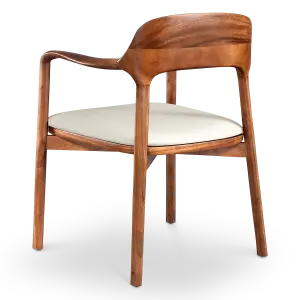 Kennedy Eetkamerstoel | Walnoot | Offwhite Zitting