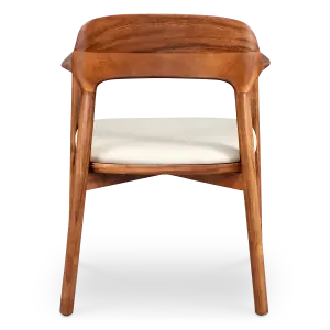 Kennedy Eetkamerstoel | Walnoot | Offwhite Zitting