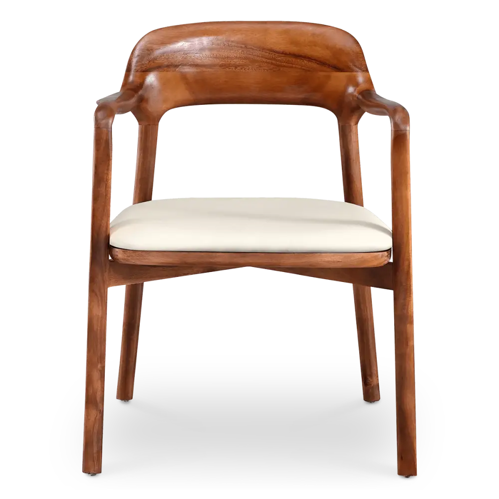 Kennedy Eetkamerstoel | Walnoot | Offwhite Zitting