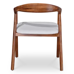 Artson Eetkamerstoel | Notenhout | Wit Boucle