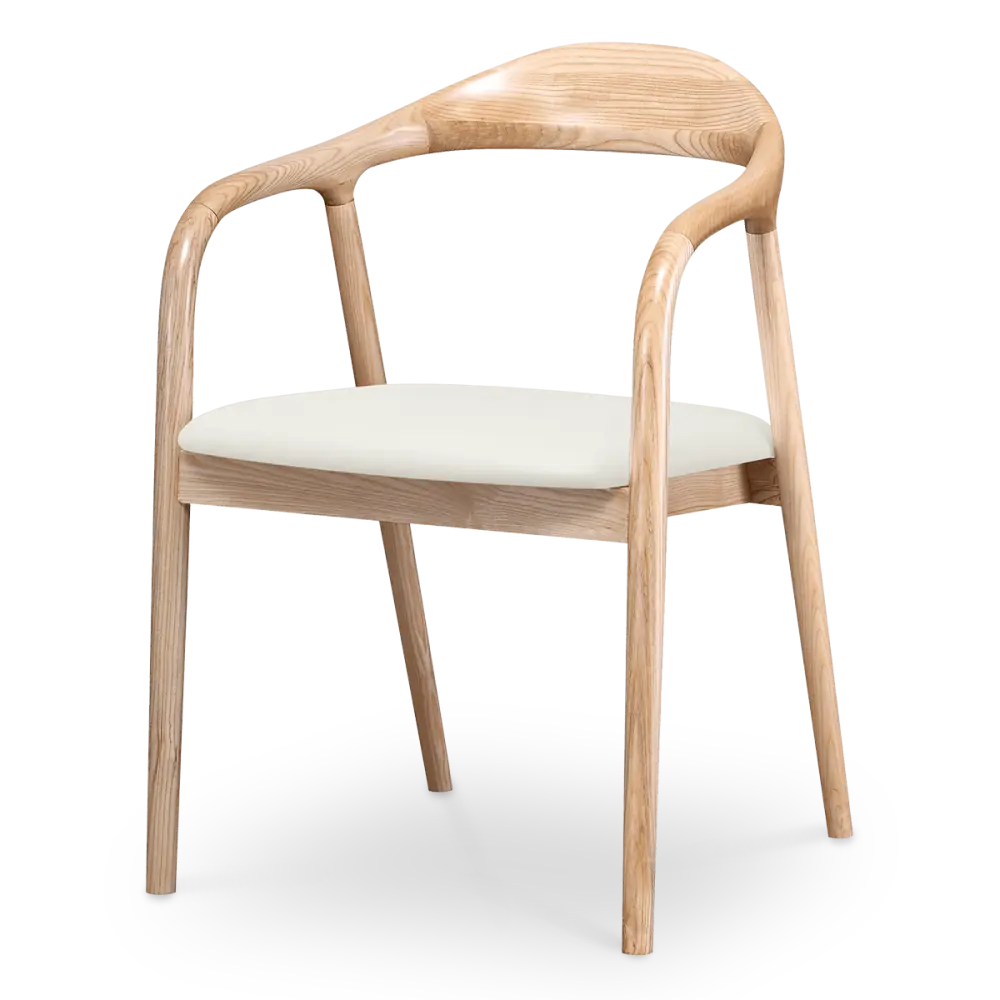 Artson Eetkamerstoel | Essen | Offwhite PU Leer