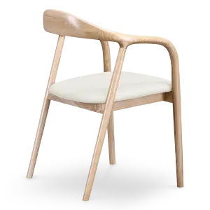 Artson Eetkamerstoel | Essen | Offwhite PU Leer