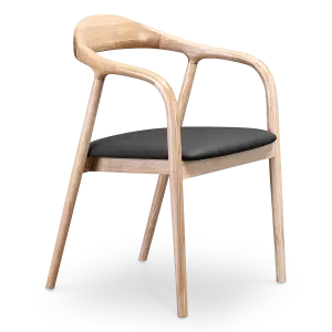 Artson Eetkamerstoel | Essen | Zwart PU Leer