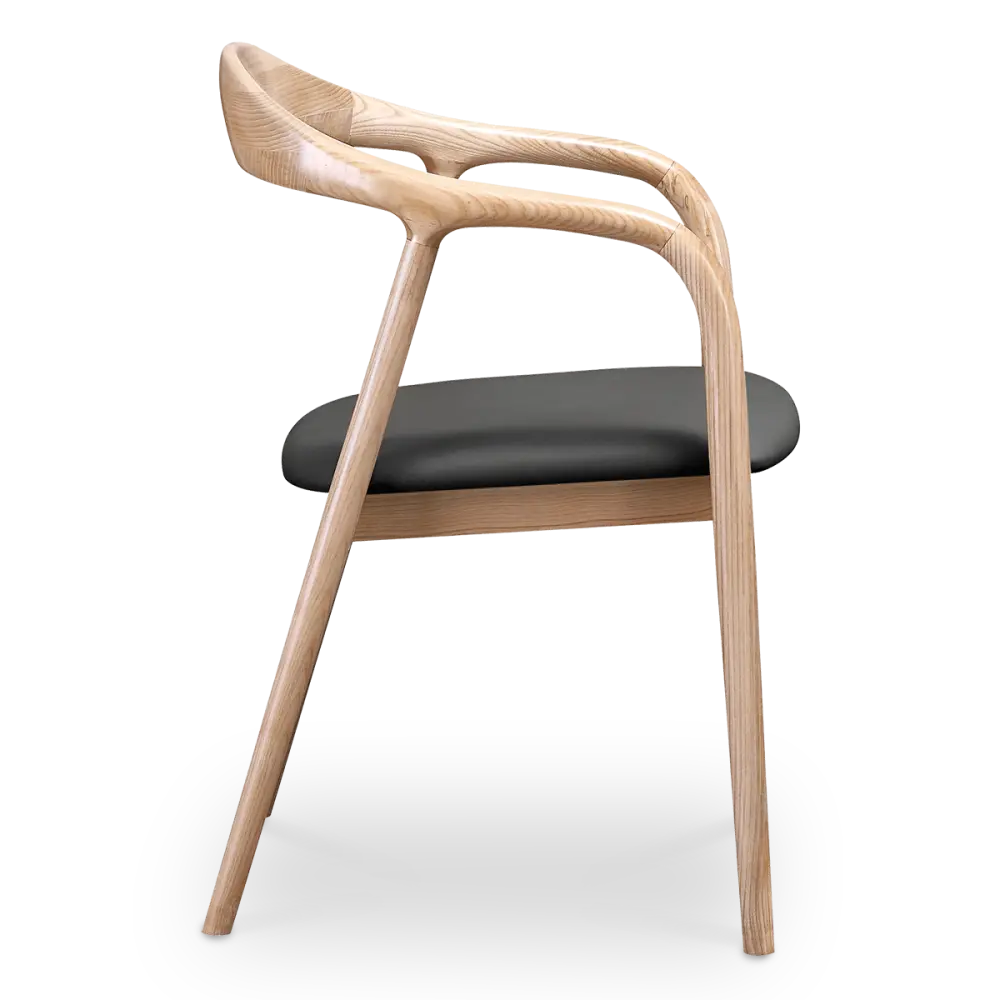 Artson Eetkamerstoel | Essen | Zwart PU Leer
