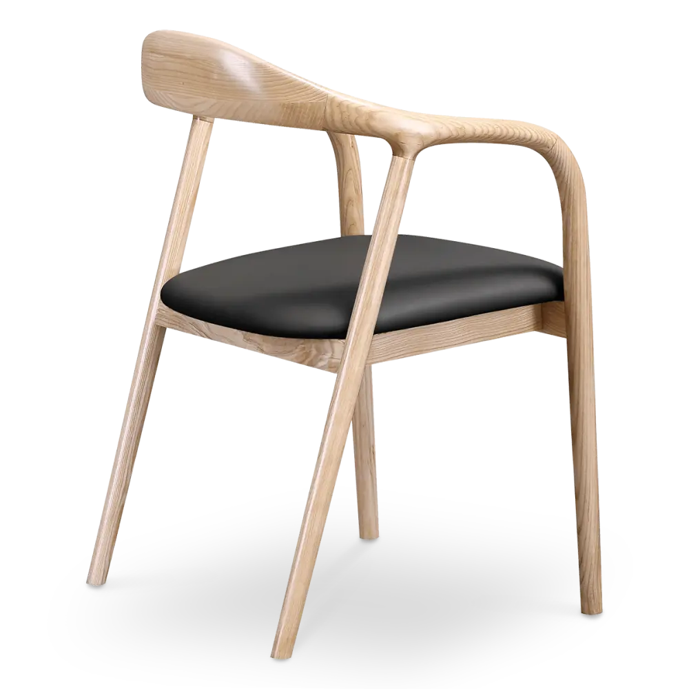Artson Eetkamerstoel | Essen | Zwart PU Leer