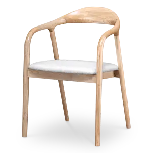 Artson Eetkamerstoel | Essen | Wit Boucle