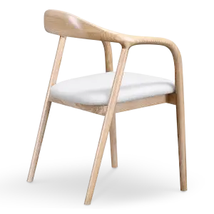 Artson Eetkamerstoel | Essen | Wit Boucle