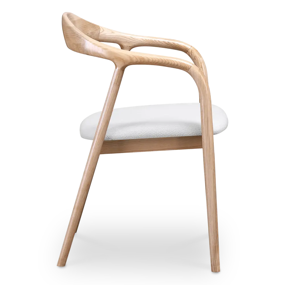 Artson Eetkamerstoel | Essen | Wit Boucle