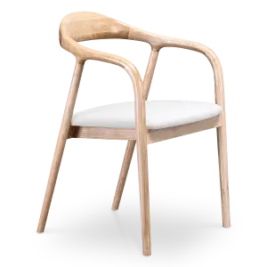Artson Eetkamerstoel | Essen | Wit Boucle