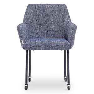 Eetkamerstoel Met Wieltjes Till | Blauw