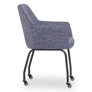 Eetkamerstoel Met Wieltjes Till | Blauw