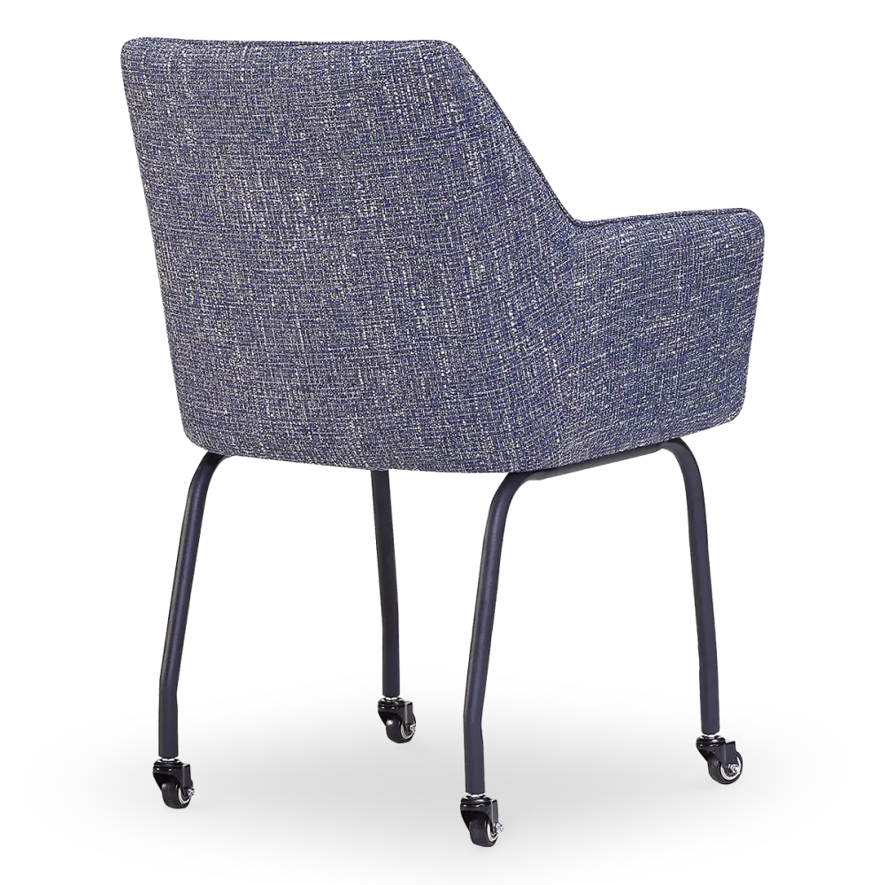 Eetkamerstoel Met Wieltjes Till | Blauw