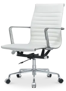 Cavel CD 117 Bureaustoel Wit Leer
