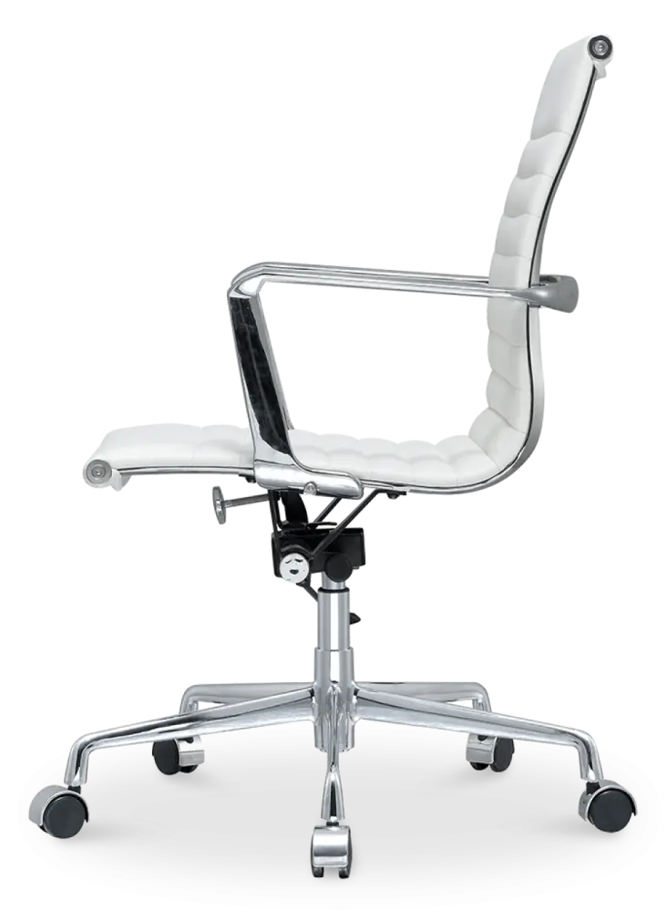 Cavel CD 117 Bureaustoel Wit Leer