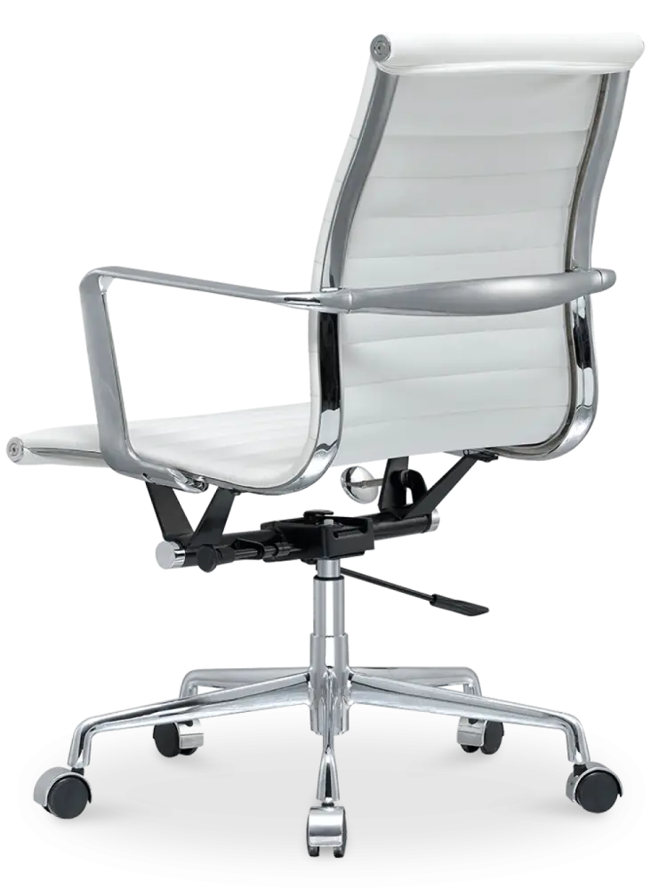 Cavel CD 117 Bureaustoel Wit Leer