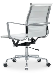 Cavel CD 117 Bureaustoel Wit Leer