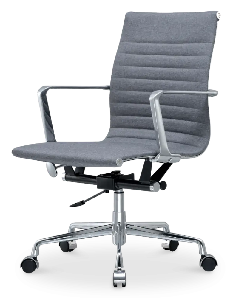 Cavel CD 117 Bureaustoel Grijs Linnen