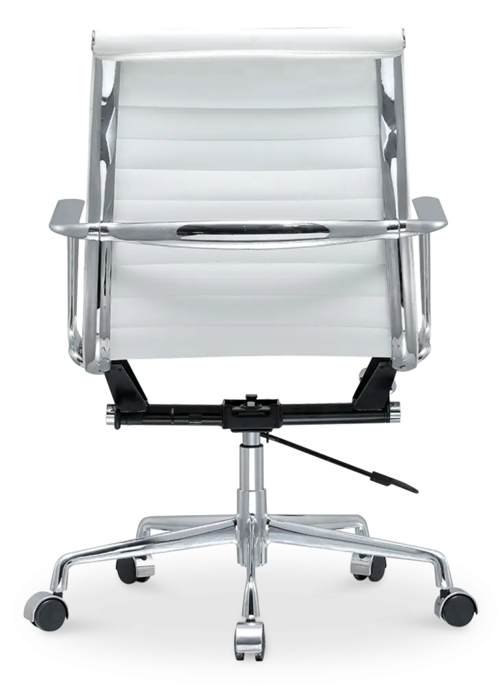 Cavel CD 117 Bureaustoel Wit Leer