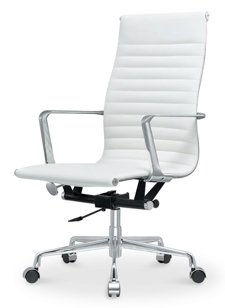 Cavel CD 119 Bureaustoel Wit Leer