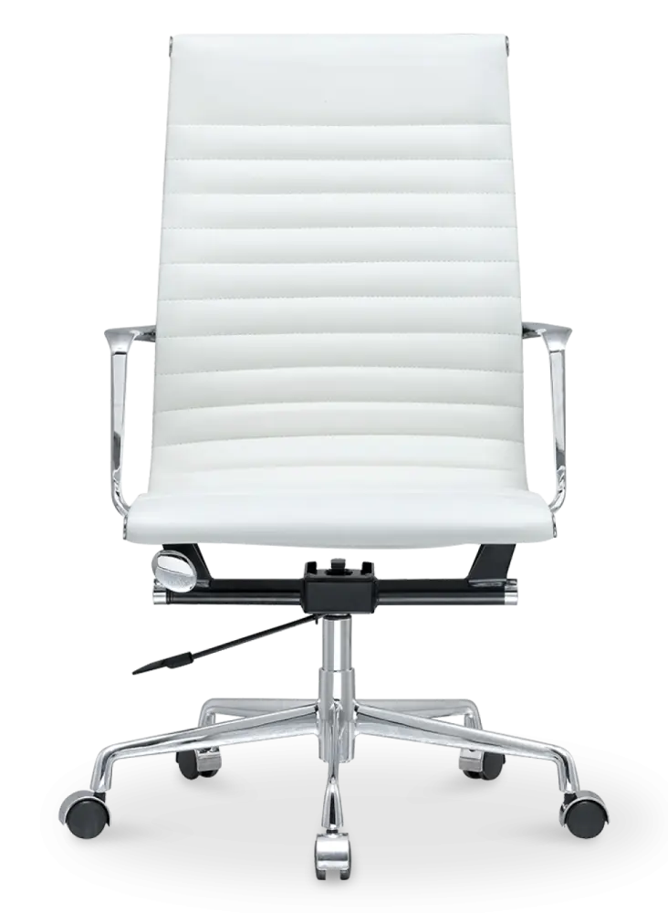 Cavel CD 119 Bureaustoel Wit Leer