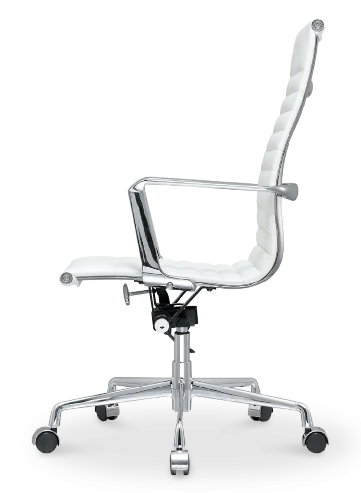 Cavel CD 119 Bureaustoel Wit Leer