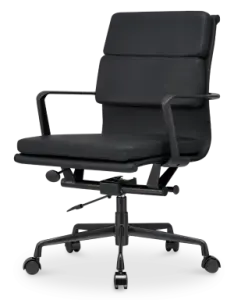 Leren Eames redesigned Bureaustoelen