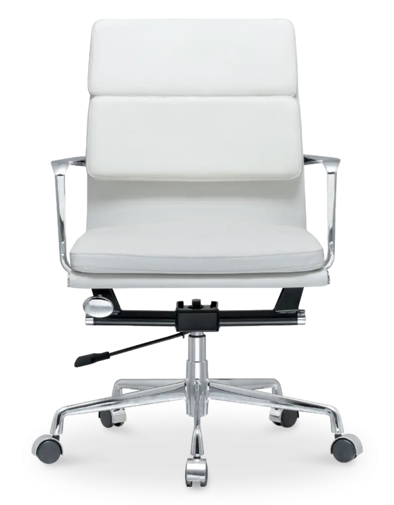 Cavel CD 217 Softpad Bureaustoel Wit Leer