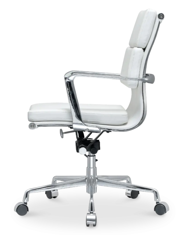 Cavel CD 217 Softpad Bureaustoel Wit Leer