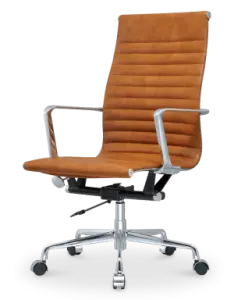 Bruine/Cognac Eames Redesigned Bureaustoelen
