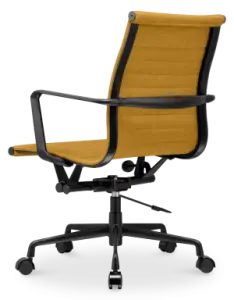 Cavel CD 117 Bureaustoel Oker Linnen | Zwart Frame