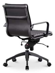 Diamond Softpad Bureaustoel Zwart | Lage Rug