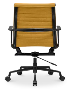 Cavel CD 117 Bureaustoel Oker Linnen | Zwart Frame