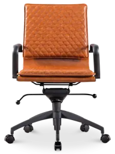 Diamond Softpad Bureaustoel Cognac | Lage Rug