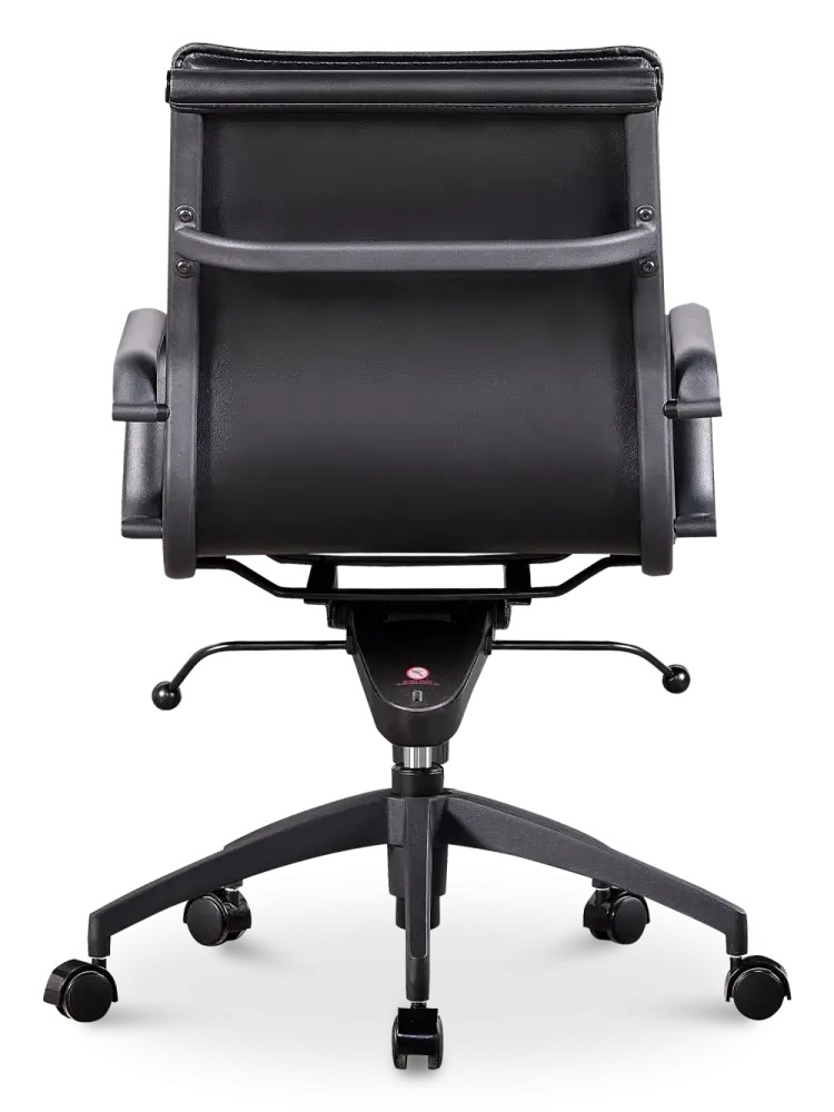 Diamond Softpad Bureaustoel Zwart | Lage Rug
