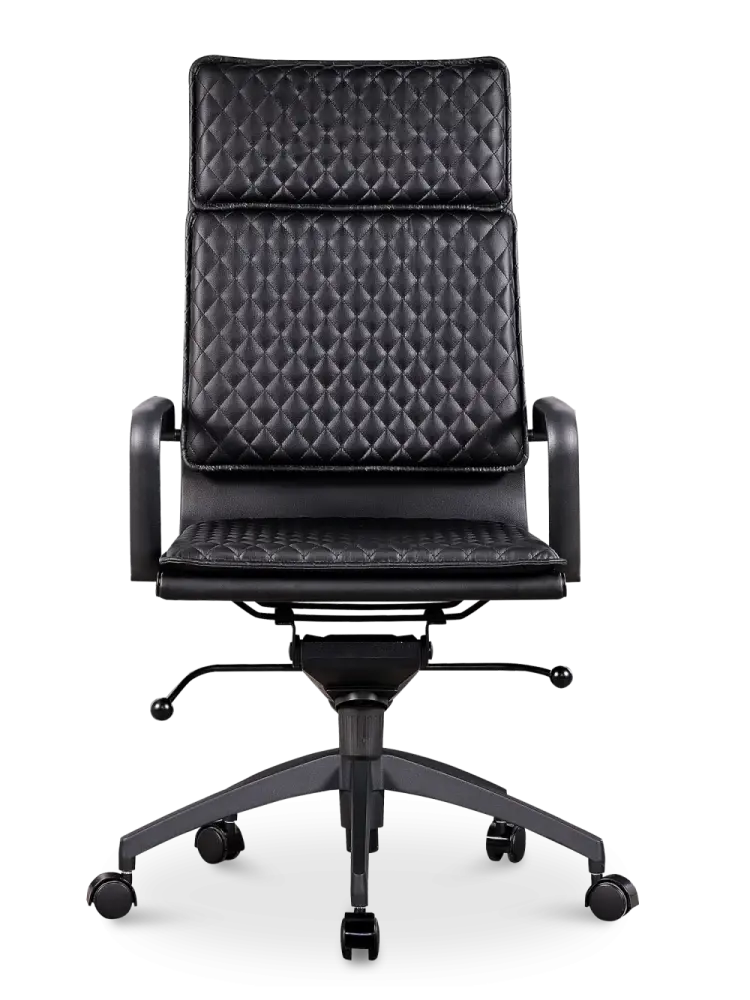 Diamond Softpad Bureaustoel Zwart | Hoge Rug