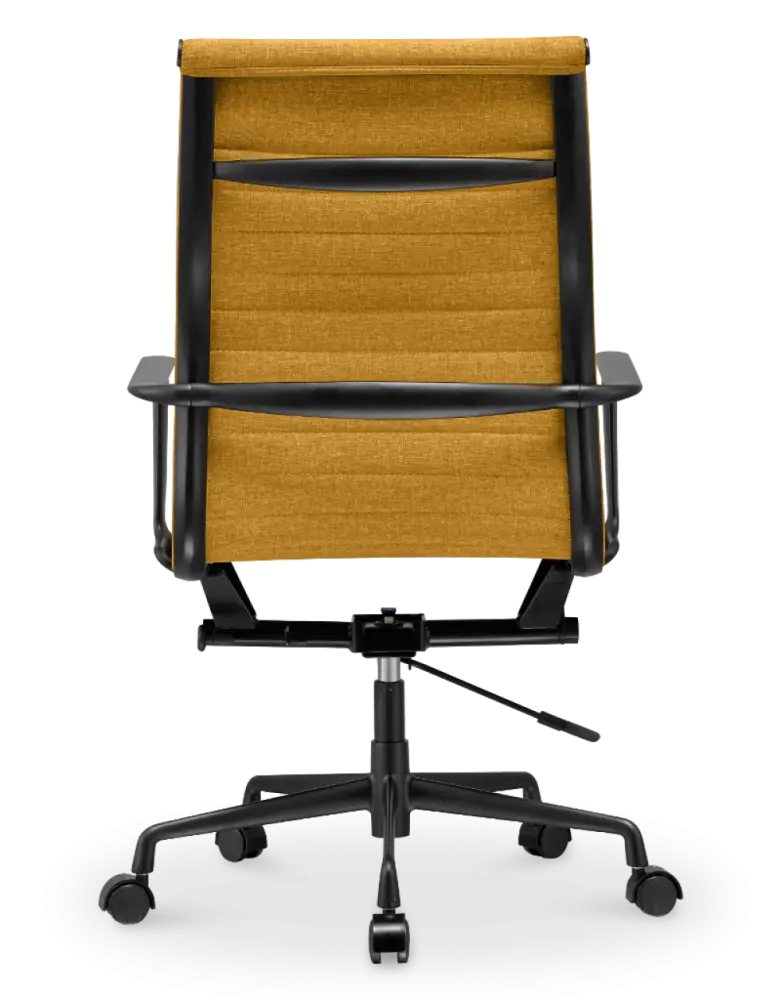 Cavel CD 119 Bureaustoel Oker Linnen | Zwart Frame