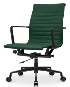 Cavel CD 117 Bureaustoel Groen Linnen | Zwart Frame