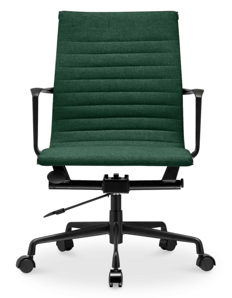 Cavel CD 117 Bureaustoel Groen Linnen | Zwart Frame