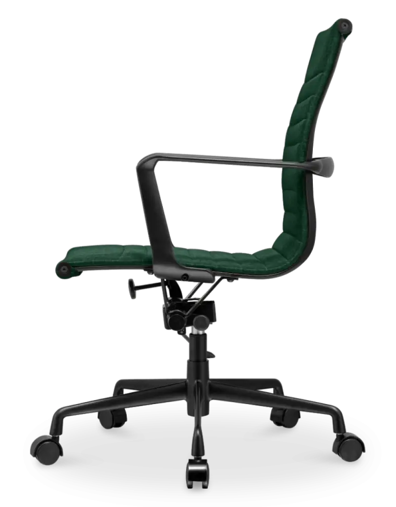 Cavel CD 117 Bureaustoel Groen Linnen | Zwart Frame