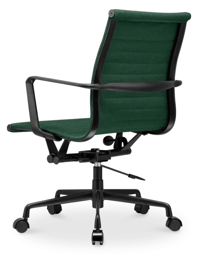 Cavel CD 117 Bureaustoel Groen Linnen | Zwart Frame