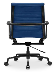 Cavel CD 117 Bureaustoel Blauw Linnen | Zwart Frame
